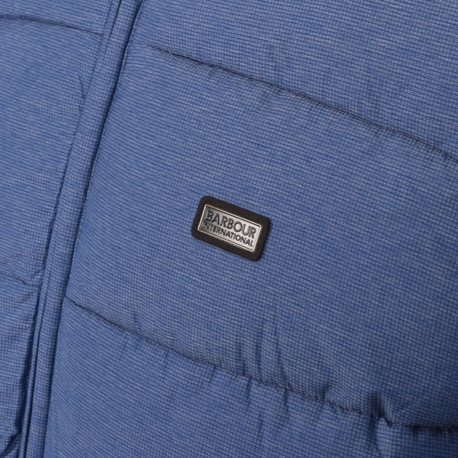 Alternative Image for ProductBarbour International Quilted Court Jacket Blue3